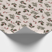 Feestelijke flora cadeaupapier (Hoek)