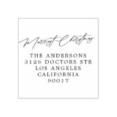 Feestelijke Flora Vrolijk Kerstmis Zilveren Inkt Rubberstempel (Afrduk)