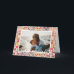 Feestelijke Folk Art Tegel Lijst Vakantiefoto Feestdagen Kaart<br><div class="desc">Kleurrijke feestelijke volkskunst patroon tegel lijst,  foto vakantie kaart. Inside card biedt een drie foto collage sjabloon ruimte en meerdere tekstregels voor persoonlijke boodschap,  namen en jaar.</div>