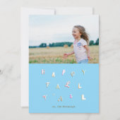 FEESTELIJKE FONT HERFST FOTO FEESTDAGENKAART (Voorkant)