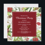 Feestelijke Forest Christmas Party Uitnodiging<br><div class="desc">Meer moderne kerstfeestuitnodigingen in de kleine Bayleigh winkel!</div>