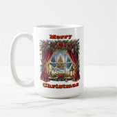 Feestelijke Forest Holiday Scene Koffiemok (Links)