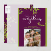 FEESTELIJKE FOTO BRIEFKAART :: gedurfde wijnstok 3 (Voorkant / Achterkant)