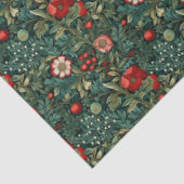 Feestelijke Franse charme: rode & groene kerst Tissuepapier (Detail)