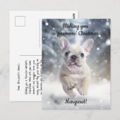  feestelijke frenchie Frolic Briefkaart (Voorkant / Achterkant)