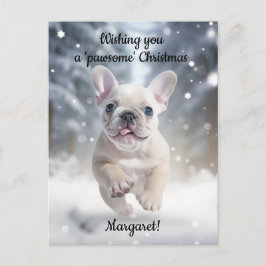  feestelijke frenchie Frolic Briefkaart