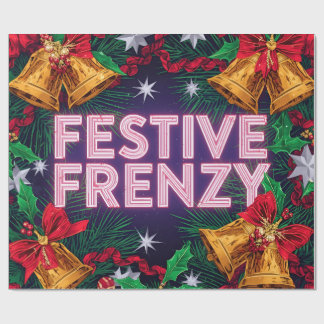 Feestelijke Frenzy Maximalist Holiday Cadeaupapier