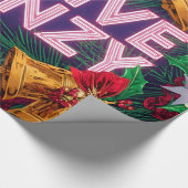 Feestelijke Frenzy Maximalist Holiday Cadeaupapier (Hoek)