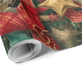 Feestelijke Frenzy Maximalist Holiday Cadeaupapier (Rol Hoek)