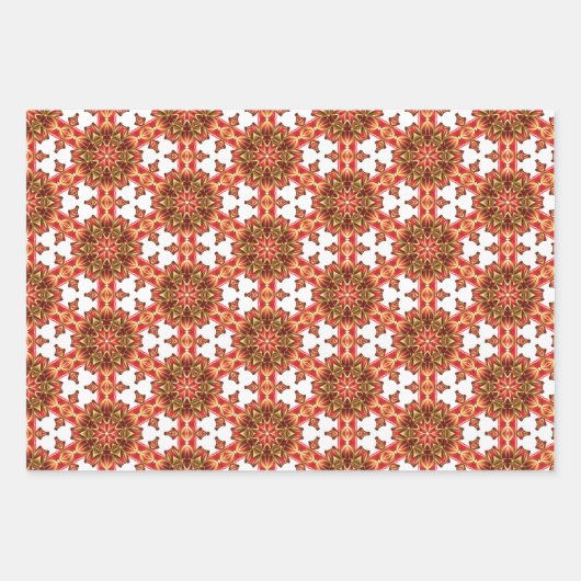 Feestelijke Frolic Christmas Wrapping Paper Set (Voorkant 3)