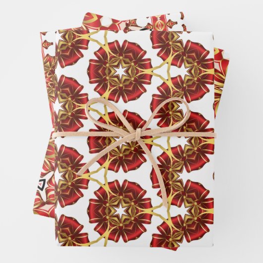 Feestelijke Frolic Christmas Wrapping Paper Set (In situ)