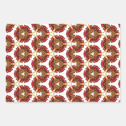 Feestelijke Frolic Christmas Wrapping Paper Set (Voorkant)