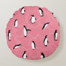 Feestelijke Frosty Winterland Penguine Pink Christ