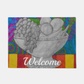 Feestelijke Fruit Bowl Welkom Deurmat (Voorkant)