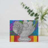 Feestelijke Fruitmand Briefkaart (Staand voorkant)