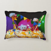 Feestelijke Fubby foto met ballonnen en taart. Accent Kussen (Achterkant)