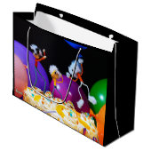 Feestelijke Fubby foto met ballonnen en taart. Groot Cadeauzakje (Voorkant Gekanteld)