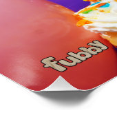 Feestelijke Fubby foto met ballonnen en taart. Perfect Poster (Hoek)