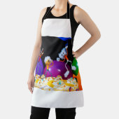 Feestelijke Fubby foto met ballonnen en taart. Schort (Insitu)