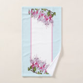 'Feestelijke Fuchsia's' op een badkamerhanddoekset Bad Handdoek (Handdoek)