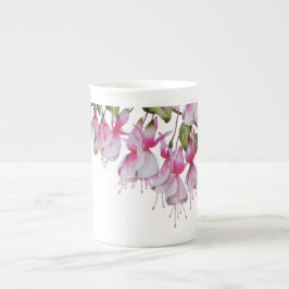 Feestelijke Fuchsia's op een Bone China Mok