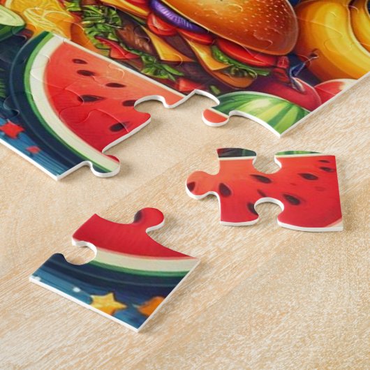 Feestelijke Fun 4th of July Party Legpuzzel (Zijkant)