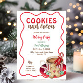 Feestelijke Fun Cookies en Hot Cocoa Christmas Par Kaart
