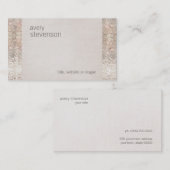 Feestelijke Fun Faux Sparkly Sequins Schattige Gir Visitekaartje (Voorkant / Achterkant)