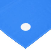 Feestelijke Fun Helderblauw Brede Witte gestippeld Tafelkleed (Gekanteld)