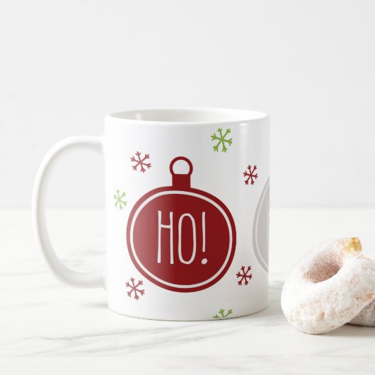 Feestelijke Fun Ho! Ho! Ho! Christmas Koffiemok (Met donut)