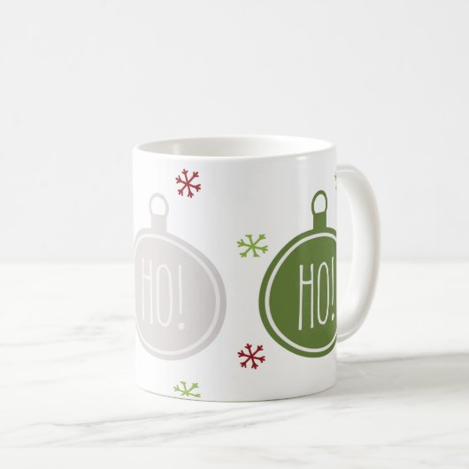 Feestelijke Fun Ho! Ho! Ho! Christmas Koffiemok (Voorkant rechts)