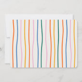 Feestelijke Fun Modern Baby Sprinkle Kaart (Achterkant)