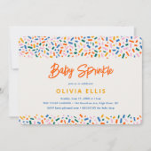 Feestelijke Fun Modern Baby Sprinkle Kaart (Voorkant)