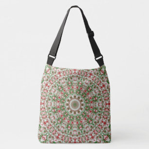 Feestelijke Funky Boho Hippie Kerst Kaleidoscoop Crossbody Tas