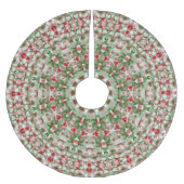 Feestelijke Funky Boho Hippie Kerstkaleidoscoop Kerstboom Rok (Voorkant)