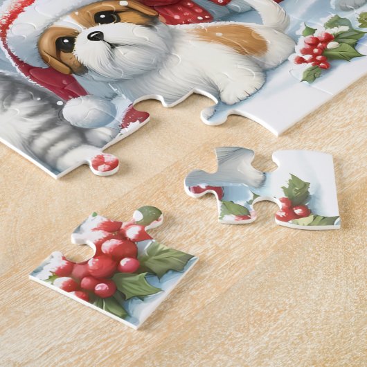 Feestelijke Furballs Legpuzzel (Zijkant)