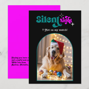 Feestelijke Fusie Grappige Retro Huisdier Hond Ker Feestdagenkaart