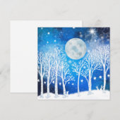 Feestelijke Galaxy kerstkaart, blanco binnenkant Feestdagenkaart (Voorkant / Achterkant)