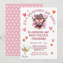 Feestelijke Galentijnse dag Hereford Koe