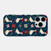 Feestelijke Gans Kerstmis – Grappig Kerstmis Grap  iPhone Hoesje (Achterkant horizontaal)