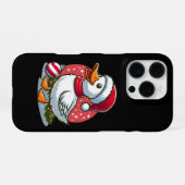 Feestelijke Gans Kerstmis – Grappig Kerstmis Grap iPhone Hoesje (Achterkant horizontaal)