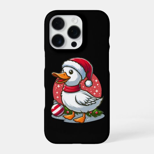 Feestelijke Gans Kerstmis – Grappig Kerstmis Grap iPhone Hoesje (Achterkant)