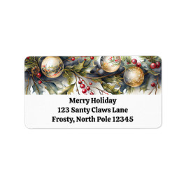 Feestelijke Garland Collectie retour adreslabels Etiket