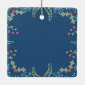 Feestelijke Garland Keramisch Ornament (Achterkant)