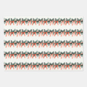 Feestelijke Garland waterverf Ribbons Gift Giving Inpakpapier Vel (Voorkant)