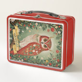 Feestelijke gebladerte uil gepersonaliseerd (Voorkant)