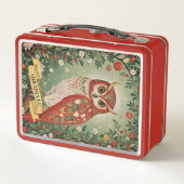 Feestelijke gebladerte uil gepersonaliseerd (Achterkant)