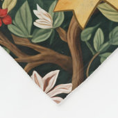 Feestelijke gebladerte uil gepersonaliseerd fleece deken (Hoek)