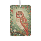 Feestelijke gebladerte uil gepersonaliseerd luchtverfrisser (Achterkant)