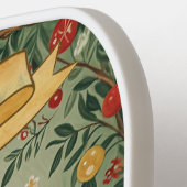 Feestelijke gebladerte uil gepersonaliseerd pickleball paddle (Links Detail)